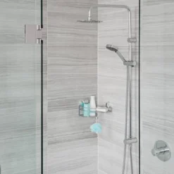 Stick N Lock Plus Kroma Combo Shower Basket Chrome - Better Living Products -Storage Specialty Store GUEST 3d96252b 9df8 4ff6 a396 2408d48b7e6b