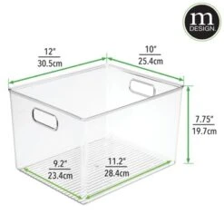 MDesign Storage Organizer Bin With Handles For Cube Furniture, 2 Pack -Storage Specialty Store GUEST 3e5dff8e 9d1f 46b1 a4a4 7c539ecc5b10