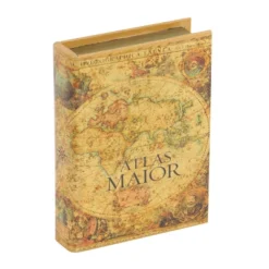 Vintage Reflections Rustic Wood-Style MDF And Synthetic Leather "Atlas Maior" Book Box Set 3ct - Olivia & May -Storage Specialty Store GUEST 3ec9a169 2850 4435 bf0b d52d2a2eeb35