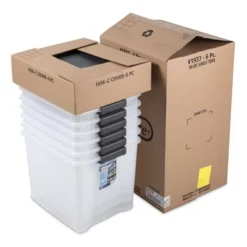 Sterilite 50 Quart Clear Latched Plastic Storage Container -Storage Specialty Store GUEST 4024816d 2242 41f7 b03e afe0643c1e3e