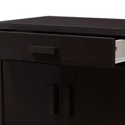 Bienna Modern And Contemporary Finished Shoe Cabinet Dark Brown - Baxton Studio -Storage Specialty Store GUEST 403ac8e2 9557 4e1d ab3a 12b1c1808b64