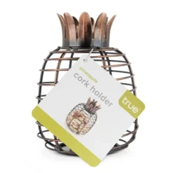 Juicy Pineapple Cork Holder By True | Wine Décor For Kitchen | Barrel Cork Cage Display Collector | Decorative Vino Cork Storage Box Container Gift -Storage Specialty Store GUEST 40e5ccba 22ac 42bb b31d 31d07c88d2f5