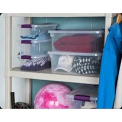 Sterilite 6 Quart Plastic ClearView Multipurpose Stacking Storage Container Tote With Secure Latching Lid For Home And Office Organization -Storage Specialty Store GUEST 410fcffb 2347 4f2c ab75 2f055e536a08 1