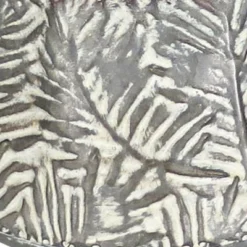 Set Of 2 Rustic Whitewashed Pattern Galvanized Metal Decorative Storage Baskets With Faux Leather Handles - Foreside Home And Garden -Storage Specialty Store GUEST 4363cec0 f4c1 44bf af7e 84e004b9b5dc