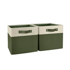 2pc Kids' 10.5" Two-Toned Folding Storage Bin Set - RiverRidge Home -Storage Specialty Store GUEST 44ec3bb4 6492 4270 8e41 fc87b00d4061