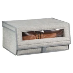 MDesign Stackable Fabric Closet Storage Shoe Box - Large -Storage Specialty Store GUEST 46b3c38d 9735 4817 99e5 e29979322904