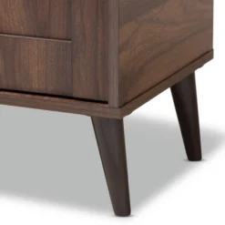 Cormier Walnut Finished 2 Door Wood Entryway Shoe Storage Cabinet Brown - Baxton Studio -Storage Specialty Store GUEST 47c81bb3 bf64 42a4 8e9a 4a1e3164e726