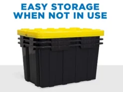 Mount-It! Heavy-Duty Plastic Storage Bins, Set Of 3, 60 Liter Capacity -Storage Specialty Store GUEST 484852b3 deb8 4289 ba93 f0ed68ec95e1