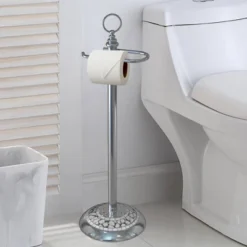 Freestanding Toilet Tissue Holder Chrome/Ice - Nu Steel 5 Freestanding Toilet Tissue Holder Chrome/Ice - Nu Steel -Storage Specialty Store GUEST 48c144eb 68cd 48ee aea6 4f19b005fb08