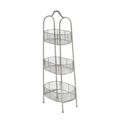 41" 3 Tier Rustic Farmhouse Iron Basket Stand - Olivia & May -Storage Specialty Store GUEST 496eb1d8 0cef 44a0 8857 323566b0c2ea