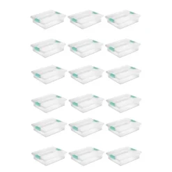 Sterilite Large Clear Plastic Stackable Storage Container Bin Box Tote With Clear Latching Lid Organizing Solution For Home & Classroom -Storage Specialty Store GUEST 4a71dc0a dbc0 44d7 9c9a faacaa046294