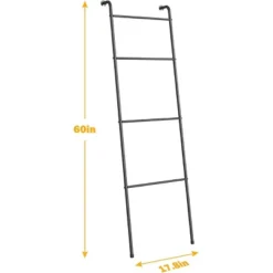 NEX 2pk 4 Tier Ladder Style Towel Racks Black