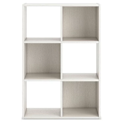 35.43" Aprilyn Six Cube Organizer White - Signature Design By Ashley 2 35.43" Aprilyn Six Cube Organizer White - Signature Design By Ashley - Image 2