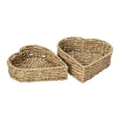 Household Essentials Set Of 2 Nesting Heart Baskets Seagrass -Storage Specialty Store GUEST 4cba3cb4 9b22 403a 9ac6 72f494b2d9e4
