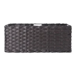3pc Melanie Woven Fiber 2 Small And 1 Large Basket Set Chocolate - Winsome -Storage Specialty Store GUEST 51c52579 8202 47d4 b47a a6a3b645c755