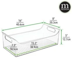 MDesign Plastic Storage Organizer Bin For Child/Kids Items, 2 Pack - Sea Blue -Storage Specialty Store GUEST 526f3933 d467 4a1c 9930 cc53eb610772