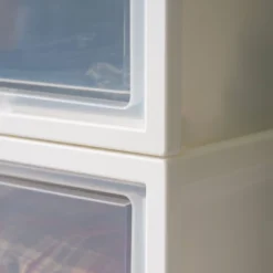 IRIS 3pk Plastic Storage Drawer Deep With Sliding Door White -Storage Specialty Store GUEST 52e476cd 29b3 4a48 a451 516c5a2c602f