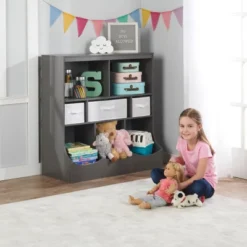 Badger Basket Combo Bin Storage Unit With 3 Baskets Charcoal -Storage Specialty Store GUEST 533eefb3 6680 40c6 b84b 0941cf89ec2e