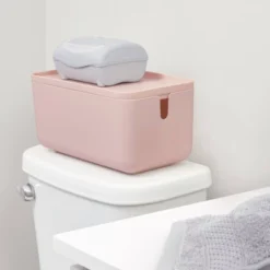 Cade Lidded Storage Bin Blush - IDESIGN 9 Cade Lidded Storage Bin Blush - IDESIGN -Storage Specialty Store GUEST 53c1b347 c4cc 48dd acdf 9e8788e9f6a2