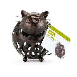 True Whiskers Cat Cork Holder, Stainless Steel With Rustic Finish, Set Of 1, 6.8" -Storage Specialty Store GUEST 54545b66 5047 450c abd4 ea171f5d08b2