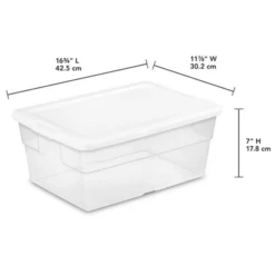 Sterilite 6 Quart Clear Multipurpose Plastic Storage Tote, 12 Pack, & 16 Quart Clear Multipurpose Plastic Storage Tote, 12 Pack For Home Organization -Storage Specialty Store GUEST 54c1dd07 237c 42c3 8d3e c3e6ad468987
