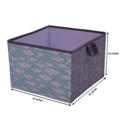 Bacati - Clouds In The City Mint//Gray Storage Box Large -Storage Specialty Store GUEST 568b8a14 fda5 42e0 9cf4 5974116341bc