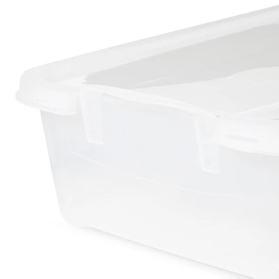 Life Story Clear Stackable Closet & Storage Box 34 Quart Containers, (12 Pack) 3 Life Story Clear Stackable Closet & Storage Box 34 Quart Containers, (12 Pack) - Image 3