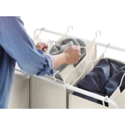 Whitmor Retro Triple Laundry Sorter White -Storage Specialty Store GUEST 5882fef0 07cd 4fc4 a2c8 931a00c0710b
