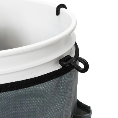 Household Essentials Bucket Caddy Gray/Black 5 Household Essentials Bucket Caddy Gray/Black - Image 5