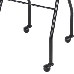 PureSana Chromium Professional Foldaway Portable Rolling Salon Service Tray With Adjustable Height And Rubber Caster Wheels, Black -Storage Specialty Store GUEST 5ccf3d84 df46 4fb0 9d31 0a292c19e01b