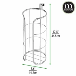 MDesign Metal Over The Tank Toilet Tissue Paper Roll Holder -Storage Specialty Store GUEST 5dfeb34c cf64 4032 91fd 1a324799fb38
