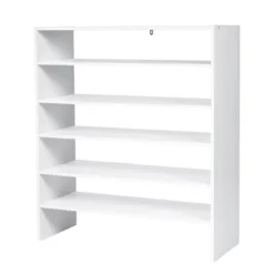 Costway 3 PCS Stackable Shoe Rack 31-Inch Horizontal Organizer 2-tier StorageShelf WhiteBrown 18 Costway 3 PCS Stackable Shoe Rack 31-Inch Horizontal Organizer 2-tier StorageShelf WhiteBrown -Storage Specialty Store GUEST 6149f142 fe04 46ab b0c4 e6f8290bd326