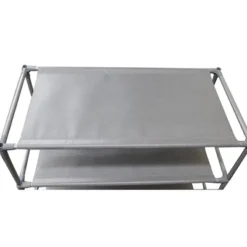 Home Basics 12 Pair Non-Woven Multi-Purpose Stackable Free-Standing Shoe Rack, Grey -Storage Specialty Store GUEST 65d7df13 3fa0 47d6 b062 d0d4c8b4806d