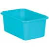 Teacher Created Resources Plastic Storage Bin 7.75" X 11.38" X 5" Teal Pack Of 6 (TCR20381-6)