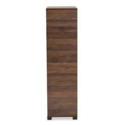 Raina Two-Tone Wood 2 Door Shoe Storage Cabinet Walnut Brown/Black - Baxton Studio -Storage Specialty Store GUEST 661be6c0 9e5f 4cef 8c60 e436baf3ee2c
