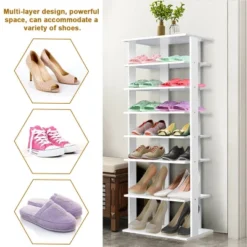 Costway Patented Wooden Shoes Storage Stand 7 Tiers Big Shoe Rack Organizer Multi-Shoe Rack -Storage Specialty Store GUEST 67502868 e4fb 4219 9071 9d9c55693e50