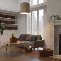 3pc Tessa Woven Rope 2 Small And 1 Large Basket Set Walnut - Winsome 16 3pc Tessa Woven Rope 2 Small And 1 Large Basket Set Walnut - Winsome -Storage Specialty Store GUEST 6898977a 65e4 4af7 954d 53349f5bbadb