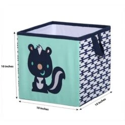 Bacati - Emma Aztec Design Racoon Coral/Mint/Navy Storage Box Small -Storage Specialty Store GUEST 69b1e0f3 cd0d 4417 9ca4 5e66c26843a3
