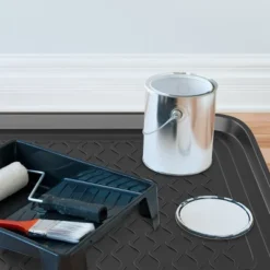 Fleming Supply All-Weather Plastic Indoor/Outdoor Boot Tray Set - 2 Pcs, Dark Gray -Storage Specialty Store GUEST 6b363844 ea4c 4164 807c 22c6c2d14834 1