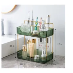 MPM 2 Tiers Storage Rack With Toothbrush Toothpaste Makeup Brush Holder, Storage Organizers, Multifunctional Stand Rack -Storage Specialty Store GUEST 6cb7e8ba 7476 423e b01f d2f950762658