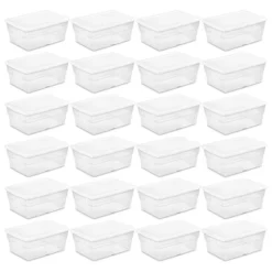 Sterilite 16 Quart Stackable Clear Plastic Storage Tote Container With Opaque Latching Lid For Home And Office Organization -Storage Specialty Store GUEST 6f12ad2e 61e4 477c 996c 7161bc87d98e