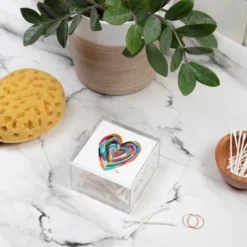 EttaVee Art Heart No1 4" X 4" Acrylic Box - Deny Designs -Storage Specialty Store GUEST 6fcbcd1c 1d2c 4623 87fe 1b4bb2d8e2ba