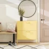 Cache 2 Door Shoe Storage Cabinet Yellow - Novogratz