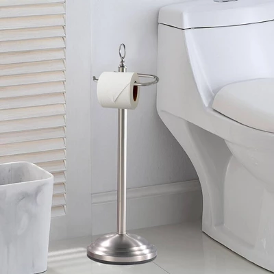 Freestanding Toilet Tissue Holder Brushed Nickel - Nu Steel 3 Freestanding Toilet Tissue Holder Brushed Nickel - Nu Steel - Image 3