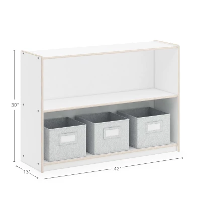 Guidecraft EdQ 2-Shelf Open Storage - 30" 3 Guidecraft EdQ 2-Shelf Open Storage - 30" - Image 3