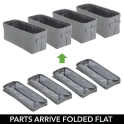 MDesign Cotton Fabric Bathroom Storage Organizer Bin, Tall, 4 Pack 8 MDesign Cotton Fabric Bathroom Storage Organizer Bin, Tall, 4 Pack -Storage Specialty Store GUEST 72e56e03 8e62 41cc a65d eb2ea63015a8