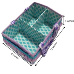 Bacati - Paisley Aqua/Lilac Storage Caddy -Storage Specialty Store GUEST 745657ee 95d8 4b72 9865 8528f4f1dee2