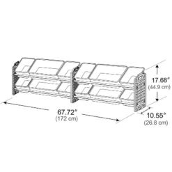 UNiPLAY Toy Organizer With Removable Storage Bins, Multi-Bin Organizer For Books, Building Blocks, School Materials, Toys With Baseplate Board Frame -Storage Specialty Store GUEST 782b8a7b 00ca 4dd9 bb14 e5ecc96c0850