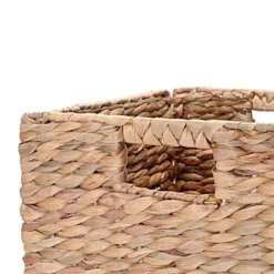 Set Of 2 Handmade Wicker Storage Cubes - 12-Inch Square Foldable Baskets With Handles - Made Of Hand-Twisted Water Hyacinth By Villacera (Natural) -Storage Specialty Store GUEST 7925fb40 cd71 4b22 a15b 69f555b22b40 1