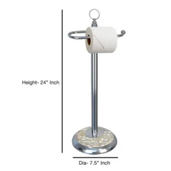 Freestanding Toilet Tissue Holder Chrome/MOP - Nu Steel 6 Freestanding Toilet Tissue Holder Chrome/MOP - Nu Steel -Storage Specialty Store GUEST 79549629 de4e 4bf7 a732 2f1a79aaa1dd